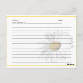 シャスタデイジーレシピカード ポストカード (裏面)