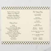 シャスタデイジー水玉模様結婚式 プログラム (裏面)