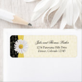 シャスタデイジー結婚フローラ差出人住所ラベル ラベル (インサイチュ)