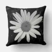 シャスタデイジー03 – 白黒 クッション (裏面)
