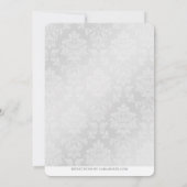 シャスタデイジー ネイビーブルー アニバーサリー パーティー 招待状 (裏面)