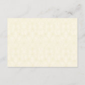 シャスタデイジー ブラック イエロー アイボリー 結婚式 返信カード (裏面)