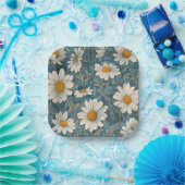 シャスタデイジー ペーパープレート (パーティー)