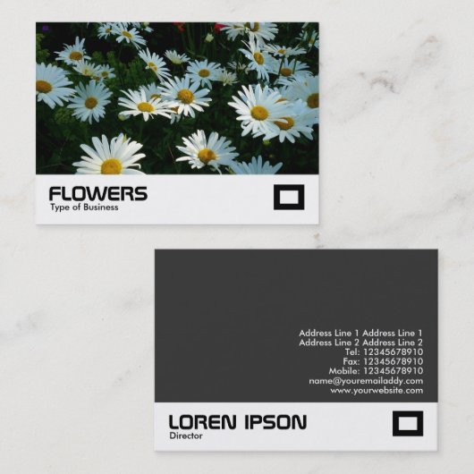 シャスタデイジー 名刺 (正面/裏面)