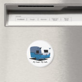 シャスタヴィンテージキャンパー – 青 マグネット (インサイチュ (食洗機))