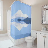 シャスタ山の反射…... シャワーカーテン (インサイチュ)
