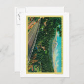 シャスタ山を離れた太平洋高速道路 ポストカード (正面/裏面)