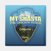 シャスタ山(矢印) マグネット (正面)
