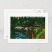 シャスタ春ズオンザシャスタルートシャスタ， CA ポストカード (正面/裏面)