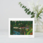 シャスタ春ズオンザシャスタルートシャスタ， CA ポストカード (スタンド正面)