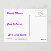シャストツリーパープルフラワーズ ポストカード (裏面)