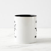 シャチが大活躍で面白い ツートーンマグカップ (中央)