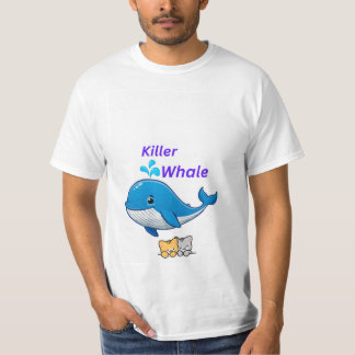 シャチと猫好きのためのTシャツデザイン Tシャツ