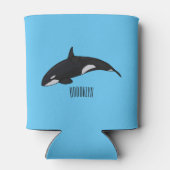 シャチのイラスト 缶クーラー (裏面)