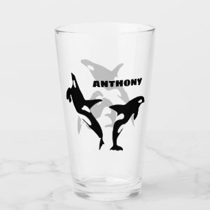 シャチのオラパーソナライズされたカ タンブラーグラス