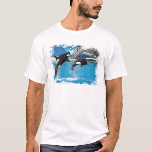 シャチのクジラの人のTシャツ Tシャツ