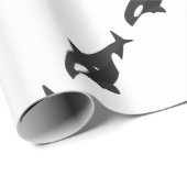 シャチのクジラの初期のなスタイル ラッピングペーパー (ロールコーナー)