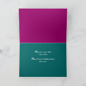 シャチのクジラの挨拶状の誕生日、よく、BonVoyage カード (内部)