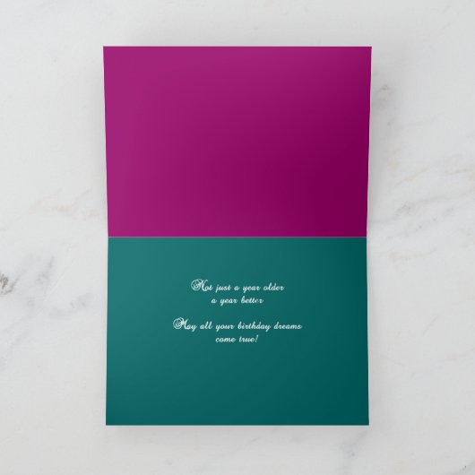 シャチのクジラの挨拶状の誕生日、よく、BonVoyage カード (内部)