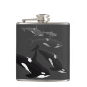 シャチのクジラの芸術のフラスコのカスタムなシャチのクジラの飲み物のフラスコ フラスク (正面)