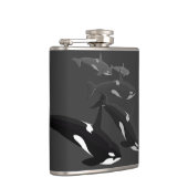 シャチのクジラの芸術のフラスコのカスタムなシャチのクジラの飲み物のフラスコ フラスク (右)