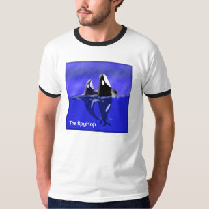 シャチのクジラのSpyHopのTシャツ Tシャツ