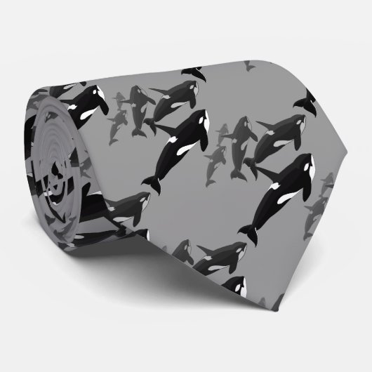 シャチのクジラはシャチの野性生物のネクタイを結びます ネクタイ (ロール)