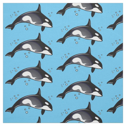 シャチのクジラ ファブリック (見本)