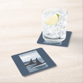 シャチのクジラ#1 -アラスカ湾 スクエアペーパーコースター (インサイチュ)