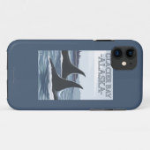 シャチのクジラ#1 -グレーシャー入江、アラスカ Case-Mate iPhoneケース (裏面(横))