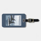 シャチのクジラ#1 -サンファン島、ワシントン州 ラゲッジタグ (正面横)