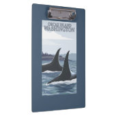 シャチのクジラ#1 -シャチ島、ワシントン州 クリップボード (右)