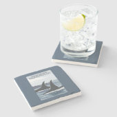 シャチのクジラ#1 -シャチ島、ワシントン州 ストーンコースター (横)