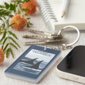 シャチのクジラ#1 -ジュノー、アラスカ キーホルダー (正面右)