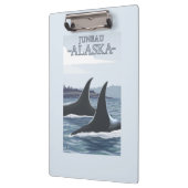 シャチのクジラ#1 -ジュノー、アラスカ クリップボード (左)