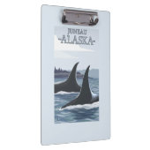 シャチのクジラ#1 -ジュノー、アラスカ クリップボード (右)
