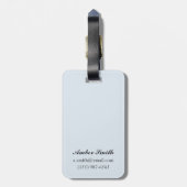 シャチのクジラ#1 -ジュノー、アラスカ ラゲッジタグ (裏面縦)