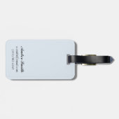 シャチのクジラ#1 -ジュノー、アラスカ ラゲッジタグ (裏面横)