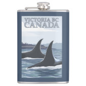 シャチのクジラ#1 -ビクトリア、紀元前にカナダ フラスク (正面)