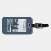 シャチのクジラ#1 -ホーマー、アラスカ ラゲッジタグ (正面横)