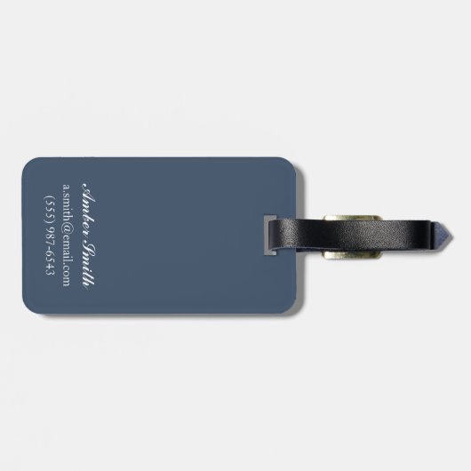 シャチのクジラ#1 -ホーマー、アラスカ ラゲッジタグ (裏面横)