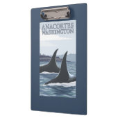 シャチのクジラ#1 - Anacortes、ワシントン州 クリップボード (左)