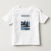シャチのクジラ#1 - Bainbridgeの島、ワシントン州 トドラーTシャツ (正面)