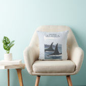 シャチのクジラ#1 - Sitka、アラスカ クッション (椅子)