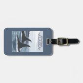 シャチのクジラ#1 - Skagway、アラスカ ラゲッジタグ (正面横)