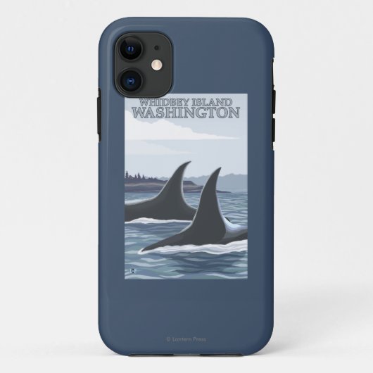 シャチのクジラ#1 - Whidbey、ワシントン州 Case-Mate iPhoneケース (裏面)