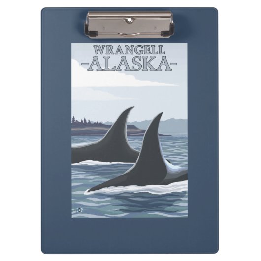シャチのクジラ#1 - Wrangell、アラスカ クリップボード (正面)