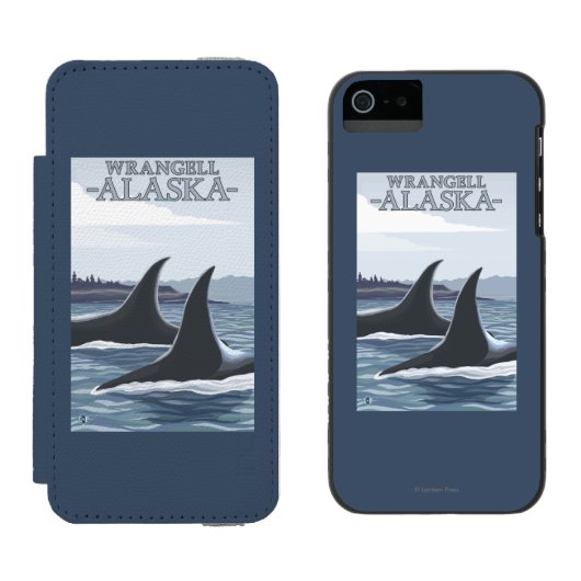 シャチのクジラ#1 - Wrangell、アラスカ Incipio iPhoneウォレットケース (並び)
