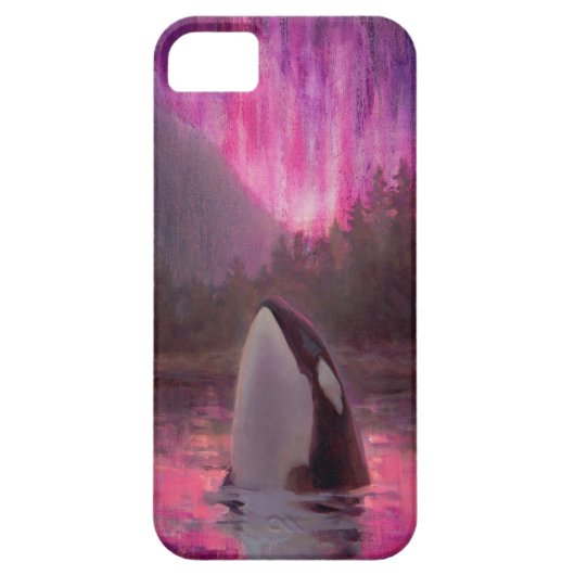 シャチのシャチおよびNorthern Lightsの電話例 Case-Mate iPhoneケース (裏面)