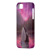 シャチのシャチおよびNorthern Lightsの電話例 Case-Mate iPhoneケース (裏面左)